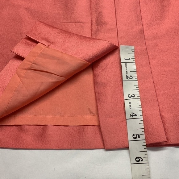 Wool and Silk Blend Skirt Fully Lined Size 8 Colour Peach - Picture 6 of 11